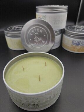 Tried & True Candles Soy In Decorative Tin, 6 Fragrances Availabe,